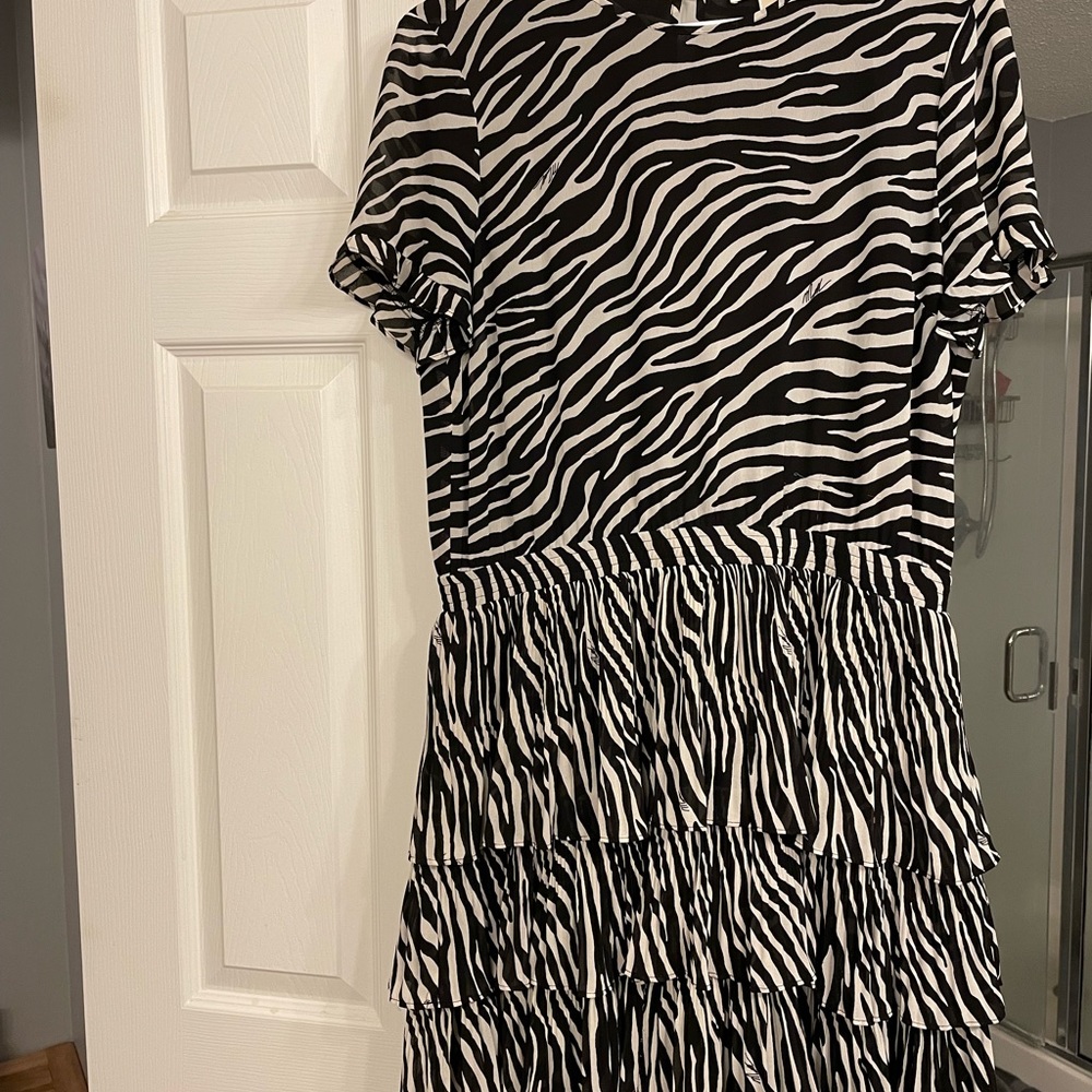 Dress medium zebra print